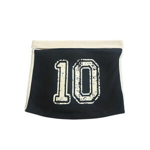 Like An Angel Tube Top Womens Size Small Black White Sports Cropped Sleeveless